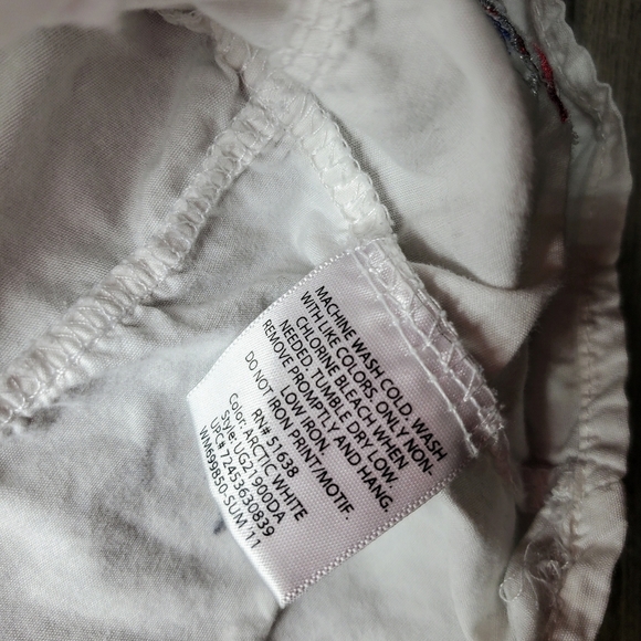 Faded Glory White Little Girls Size 4 Star Smocked Tiered Summer Dress EUC - Picture 6 of 10